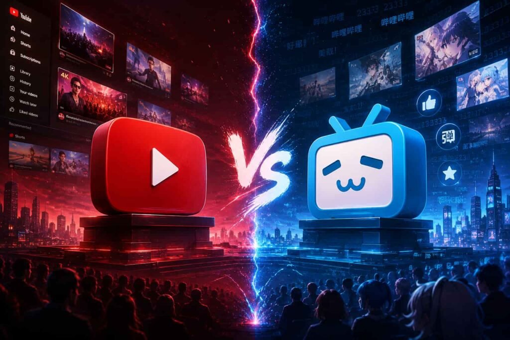 YouTube vs. Bilibili